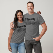 T-shirt Définition de sécurité informatique Cybersécurité (Unisexe)