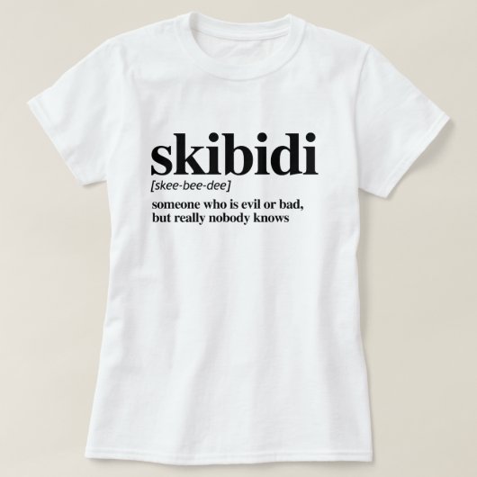 T-shirt Définition de Skibidi (Design devant)
