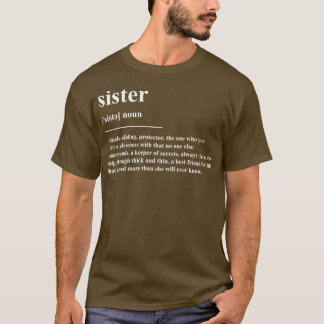 T-shirt Définition de soeur