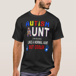 T-shirt Définition de Tante Autiste Refroidisseur Fière de
