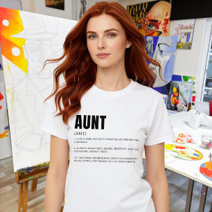 T-shirt Définition de Tante Drôle et Sincère