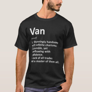 T-shirt Définition de Van Nom Personnalisé Cadeau d'annive