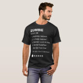 T-shirt Définition de zombie Signification d'appel (Devant entier)