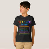 T-shirt Définition d'enseignant - Professeur d'école drôle (Devant entier)
