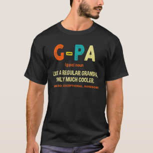 T-shirt Définition Des Mens G-Pa Comme Un Grand-Père Ré
