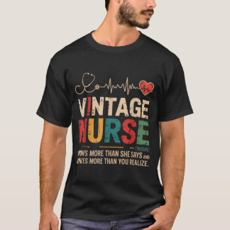 T-shirt Définition d'infirmière rétro Vintage Infirmière e