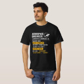 T-Shirt Définition d'Ingénieur Aérospatial (Devant entier)