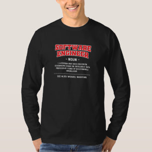 T-shirt Définition d'ingénieur logiciel Humour de dévelo