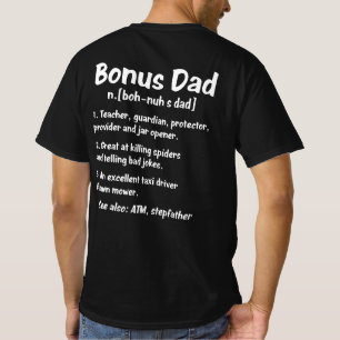 T-shirt Définition Drôle À Propos De Bonus Papa - Meill