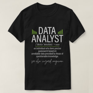T-shirt Définition drôle d'analyste de données Science des
