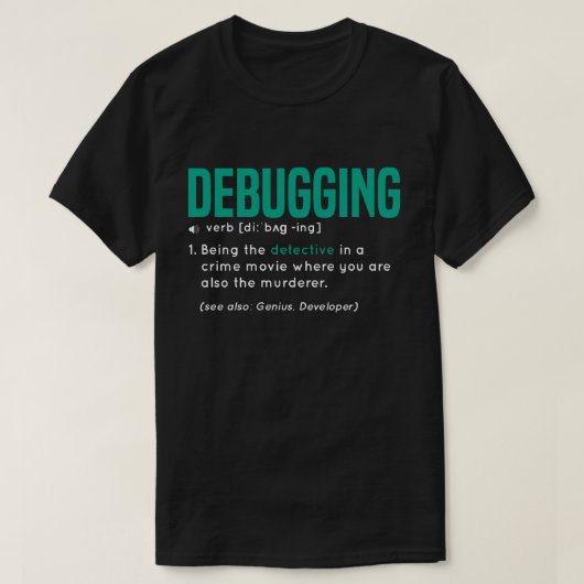 T-shirt Définition drôle de correction avec la couleur (Design devant)