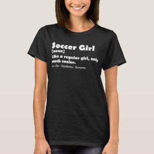 T-shirt Définition drôle de fille de football
