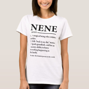 T-shirt Définition drôle de Nene grand-mère