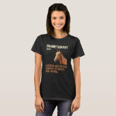 T-shirt Définition drôle d'Equinetrovert Cheval Course de (Devant entier)