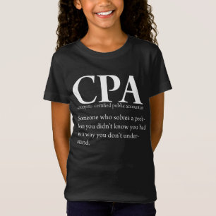 T-Shirt Définition drôle d'expert-comptable de CPA