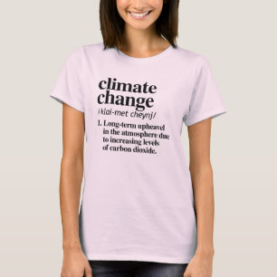 T-SHIRT DÉFINITION DU CHANGEMENT CLIMATIQUE