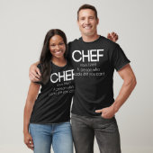 T-shirt Définition du chef Funny T baker funny (Unisexe)