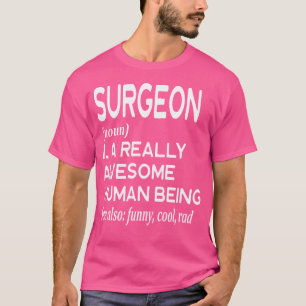 T-shirt Définition du chirurgien Chirurgie drôle Docteur M