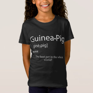 T-Shirt Définition Du Cochon De Guinée - Meilleur Animal P