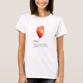 T-shirt Définition du coeur humain (Devant)