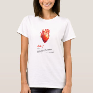 T-shirt Définition du coeur humain