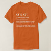 T-shirt Définition du cricket (Design devant)