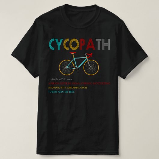 T-shirt Définition du Cycopath (Design devant)