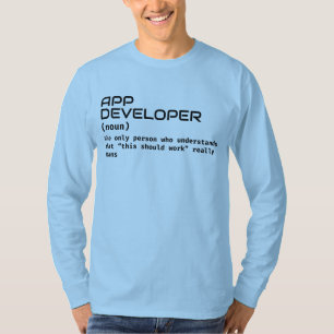 T-shirt Définition du développeur d'application - Chemise