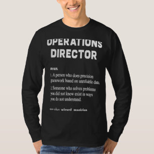 T-shirt Définition du dictionnaire du directeur des opérat