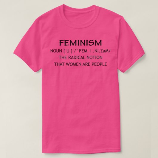 T-shirt Définition du féminisme1097 (Design devant)