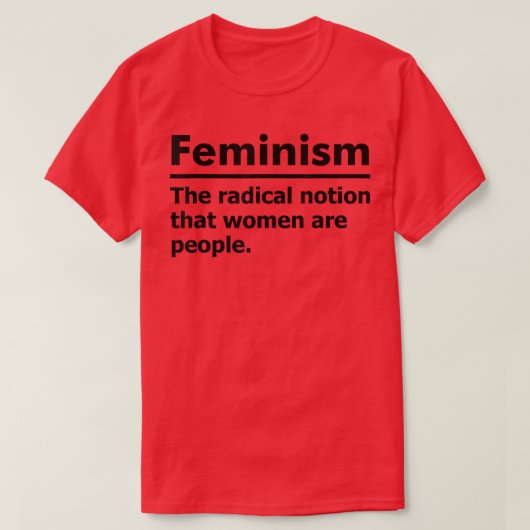 T-shirt Définition du féminisme 1101 (Design devant)