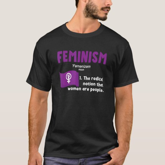 T-shirt Définition du féminisme Femmes féministes (Devant)