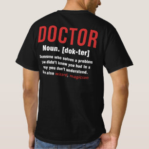 T-shirt Définition du médecin