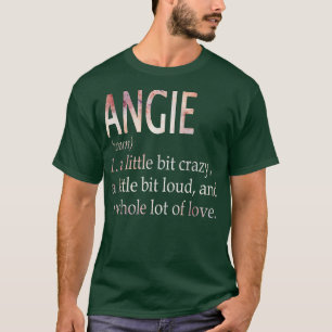 T-shirt Définition du nom de la fille Angie