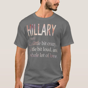 T-shirt Définition du nom de la fille Hillary