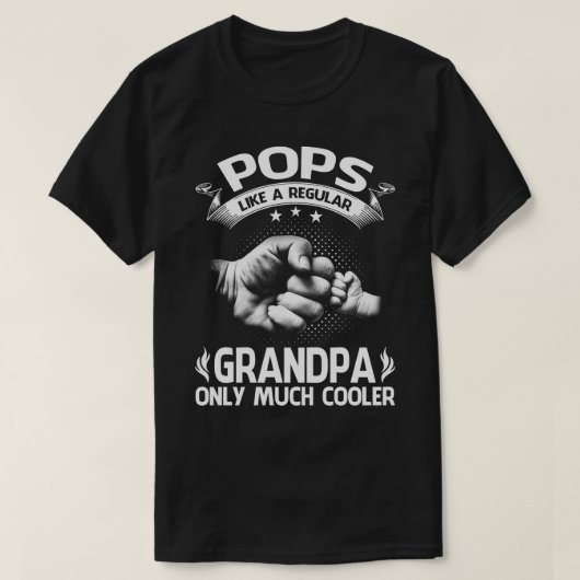 T-shirt Définition du POPS Comme grand-père régulier seule (Design devant)