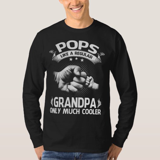 T-shirt Définition du POPS Comme grand-père régulier seule (Devant)