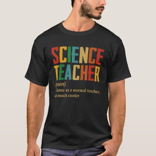 T-shirt Définition Du Professeur De Sciences Retour À L'Éc (Devant)
