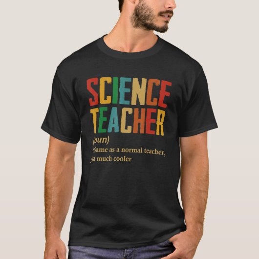 T-shirt Définition Du Professeur De Sciences Retour À L'Éc (Devant)