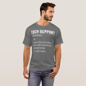 T-shirt Définition du support technique Funny Met Geek Ord (Devant entier)