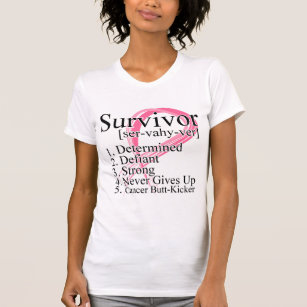 T-shirt Définition du survivant - Cancer du sein