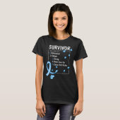 T-shirt définition du survivant du cancer de la prostate (Devant entier)