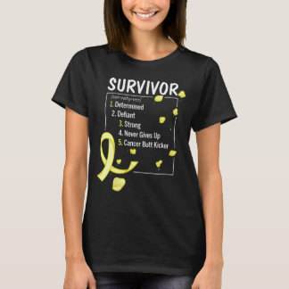 T-shirt définition du survivant du cancer de l'enfance
