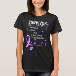 T-shirt définition du survivant du cancer du pancréas