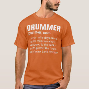 T-shirt Définition du tambour Humour musicien
