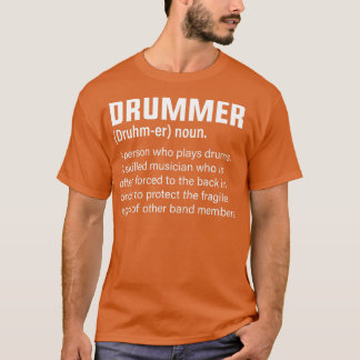 T-shirt Définition du tambour Humour musicien