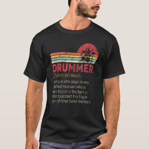 T-shirt Définition du tambour tambour Humour du musicien