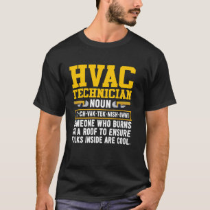 T-shirt Définition du technicien HVAC Réparation mécanique