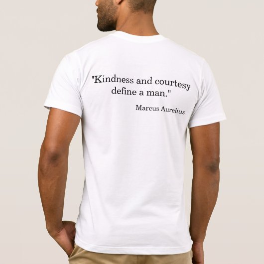 T-shirt Définition d'un homme (Dos)