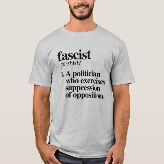 T-shirt Définition fasciste (Devant)